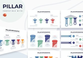 商业支柱数据分析信息图表PPT模板 - 顶尖PPT