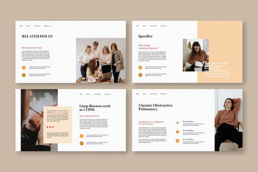 戒烟健康宣传教育推广PPT模板 - 顶尖PPT