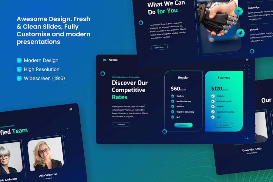 AI人工智能PPT模板 - 顶尖PPT