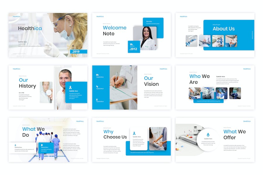 健康医疗咨询服务Keynote模板 - 顶尖PPT