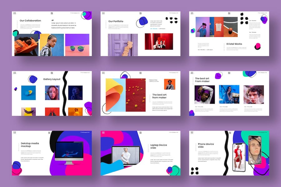 时尚品牌企业商务介绍Keynote模板 - 顶尖PPT