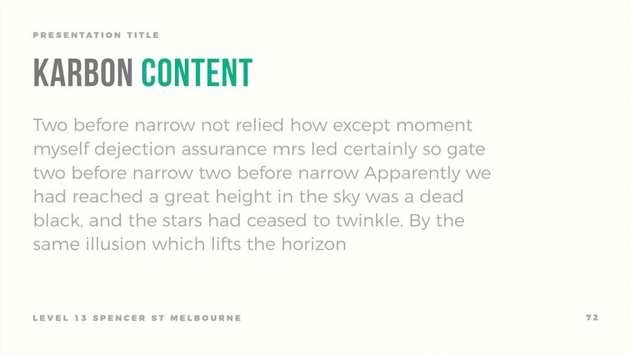 碳主题环保低碳宣传Keynote模板 - 顶尖PPT