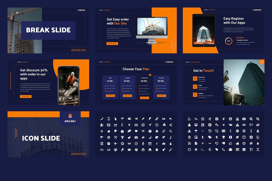 商业地产建筑项目投资介绍keynote模板 - 顶尖PPT