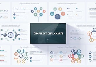 组织结构信息图形PPT模板 - 顶尖PPT