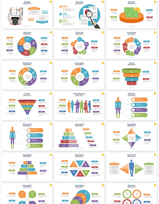 人体结构世界国家地图数据图形合集可keynote模板 - 顶尖PPT