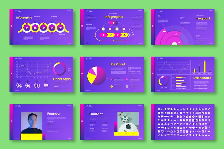 商业创意项目展示方案PPT模板 - 顶尖PPT