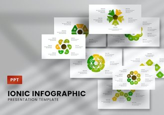 离子科学研究信息图形可视化PowerPoint模板 - 顶尖PPT