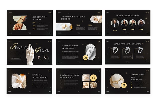 珠宝店宣传展示Keynote模板 - 顶尖PPT