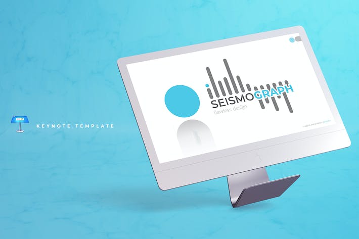 地震仪科学监测学术报告Keynote模板 - 顶尖PPT