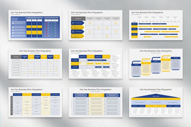 一年业务计划演讲Keynote模板 - 顶尖PPT