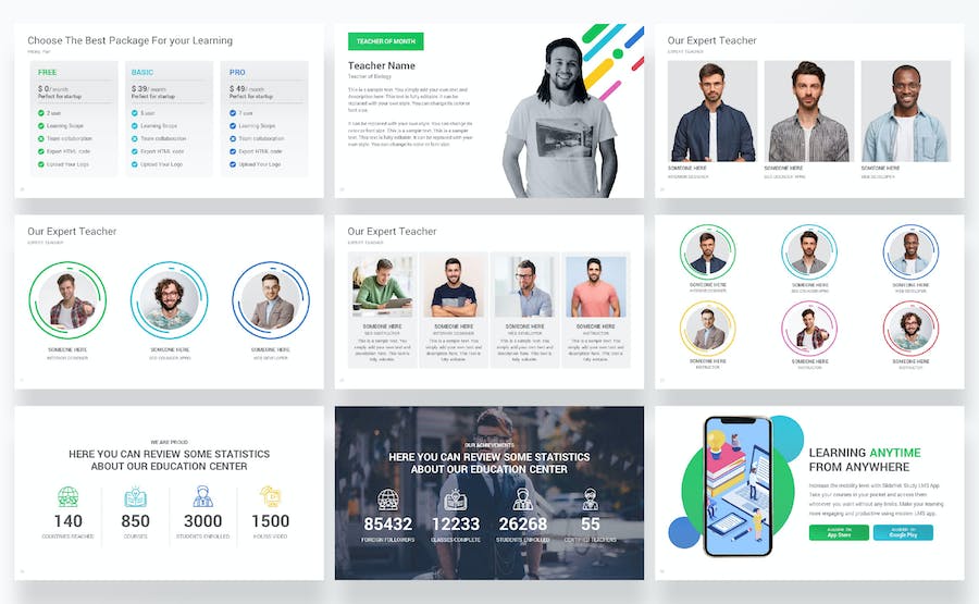 教育培训课程讲座Keynote模板 - 顶尖PPT