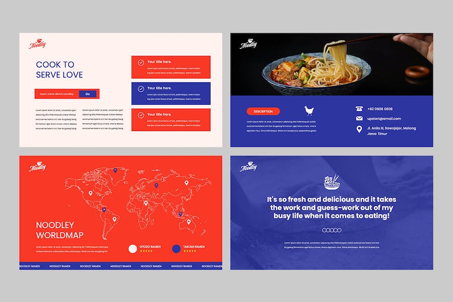 餐厅介绍菜品展示餐饮营销keynote模板 - 顶尖PPT