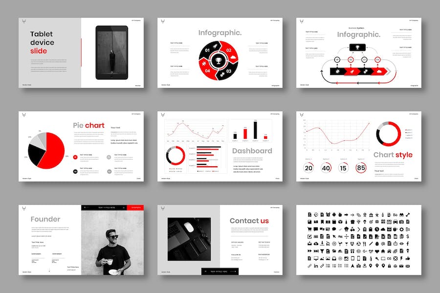 商务企业品牌营销推广Keynote模板 - 顶尖PPT