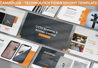 科技产品介绍科技行业报告PPT模板 - 顶尖PPT