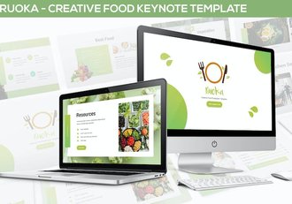 创意美食餐饮料理推广宣传Keynote模板 - 顶尖PPT