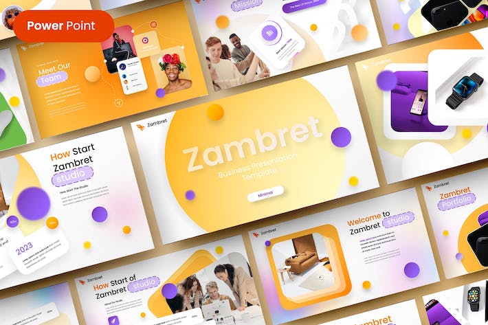 创意商务企业品牌展示PPT模板 - 顶尖PPT