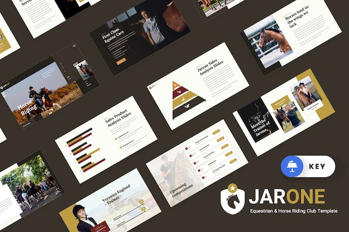 骑马俱乐部keynote模板 - 顶尖PPT