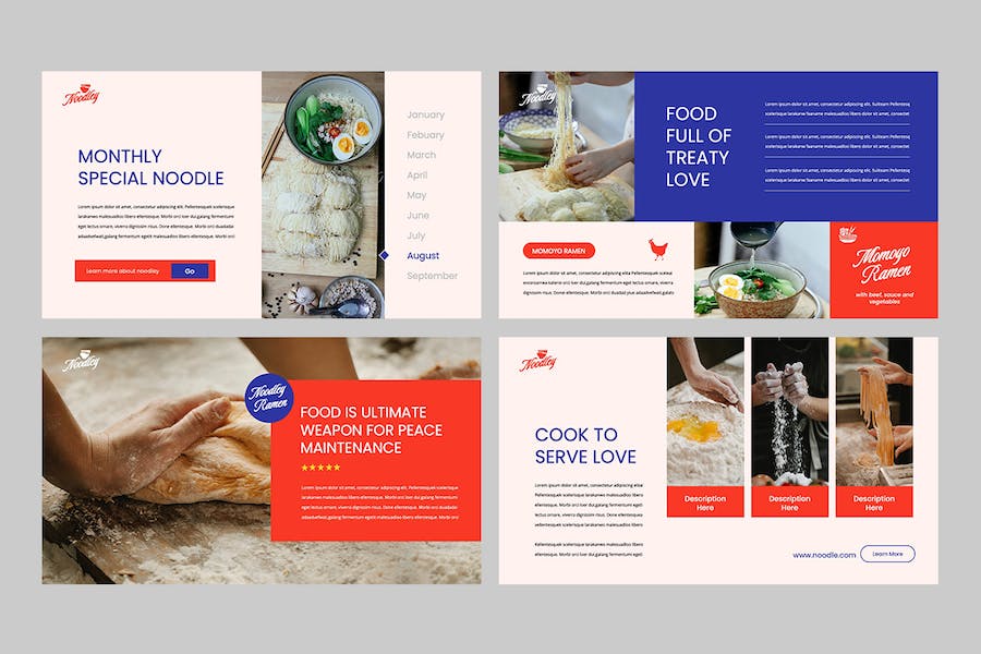 餐厅介绍菜品展示餐饮营销keynote模板 - 顶尖PPT