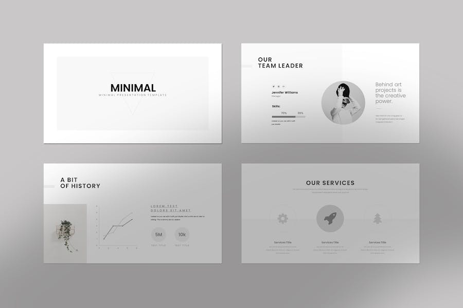 简约大气个人简历工作经历PPT模板 - 顶尖PPT