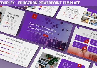 大学教育培训机构PPT模板 - 顶尖PPT