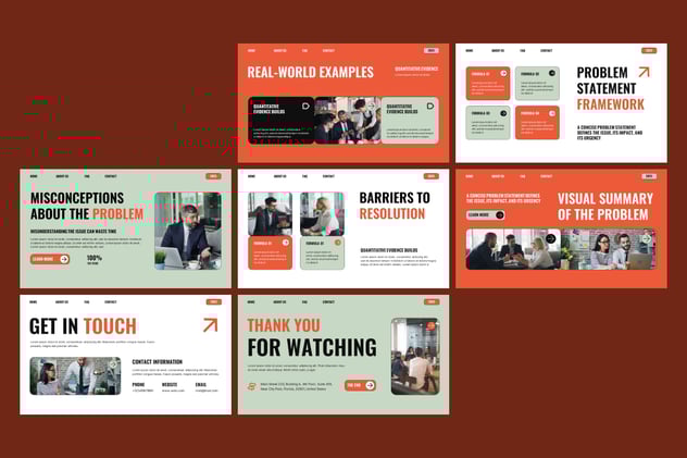 问题分析陈述说明PPT模板 - 顶尖PPT
