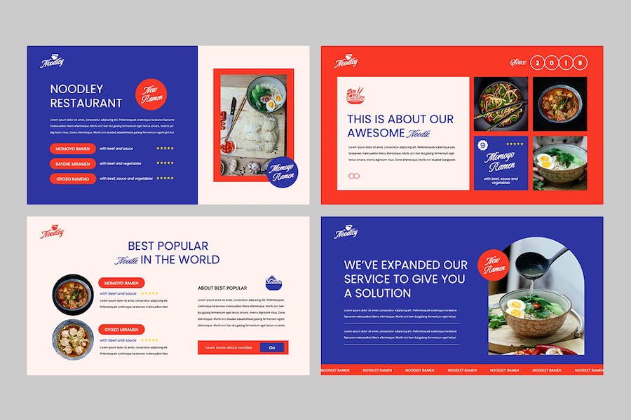 餐厅介绍菜品展示餐饮营销keynote模板 - 顶尖PPT