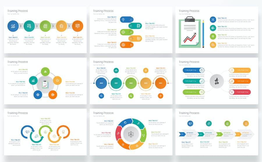 培训阶段流程展示Keynote模板 - 顶尖PPT
