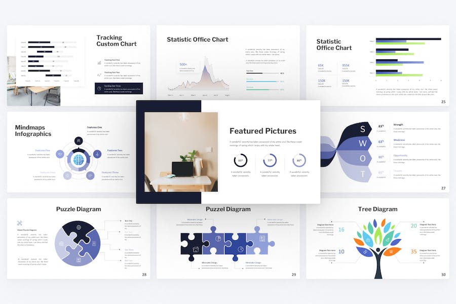 简约商务商业通用keynote模板 - 顶尖PPT