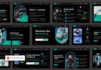 专业人工智能AI技术分析PPT模板 - 顶尖PPT