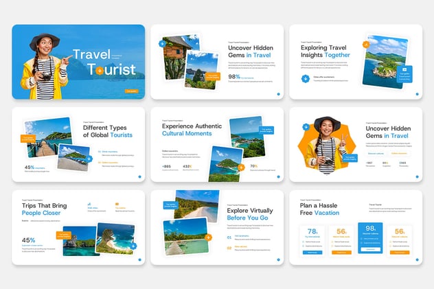 旅游观光度假PPT模板 - 顶尖PPT