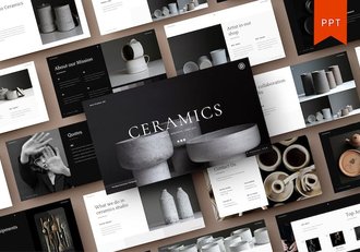 简单简约商务风格PPT模板 - 顶尖PPT