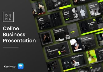 绿色科技商务企业宣传Keynote模板 - 顶尖PPT