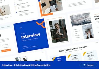 求职面试招聘行业技巧分享PPT模板 - 顶尖PPT