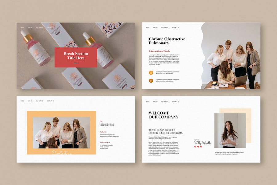 戒烟健康宣传教育推广PPT模板 - 顶尖PPT