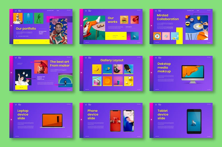 商业创意项目展示方案PPT模板 - 顶尖PPT