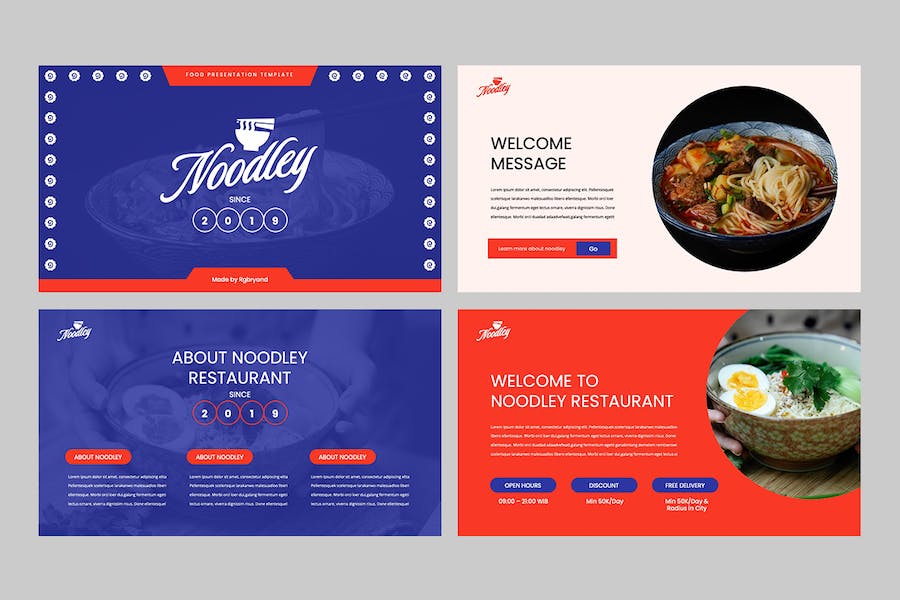 餐厅介绍菜品展示餐饮营销keynote模板 - 顶尖PPT