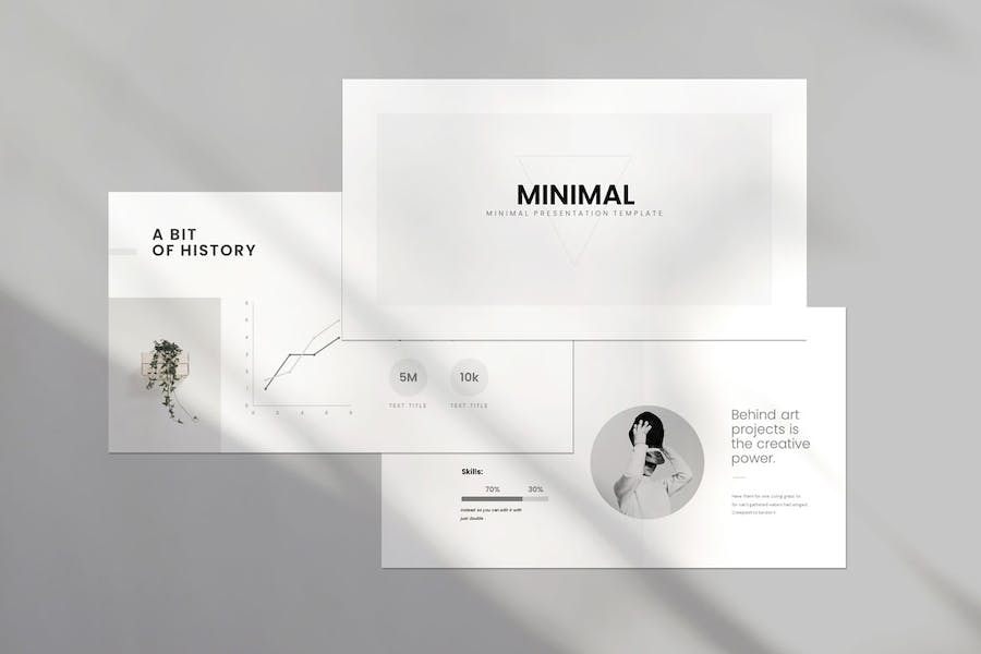 简约大气个人简历工作经历PPT模板 - 顶尖PPT