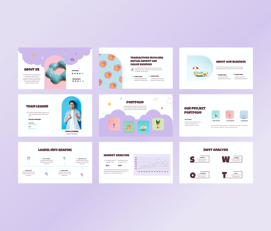 多用途创意商务项目汇报PPT模板 - 顶尖PPT