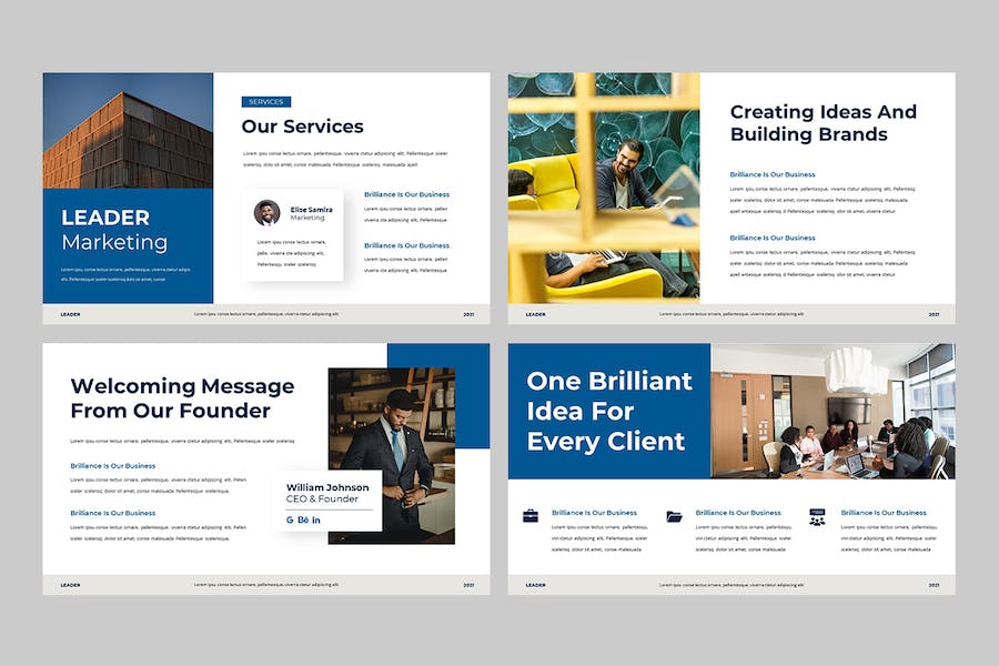 企业领导者业务推介Keynote演示模板 - 顶尖PPT