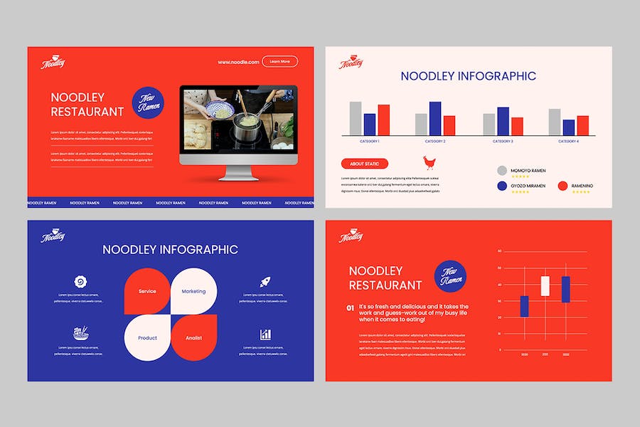 餐厅介绍菜品展示餐饮营销keynote模板 - 顶尖PPT