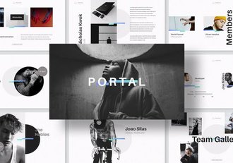 门户网站项目介绍Keynote模板 - 顶尖PPT