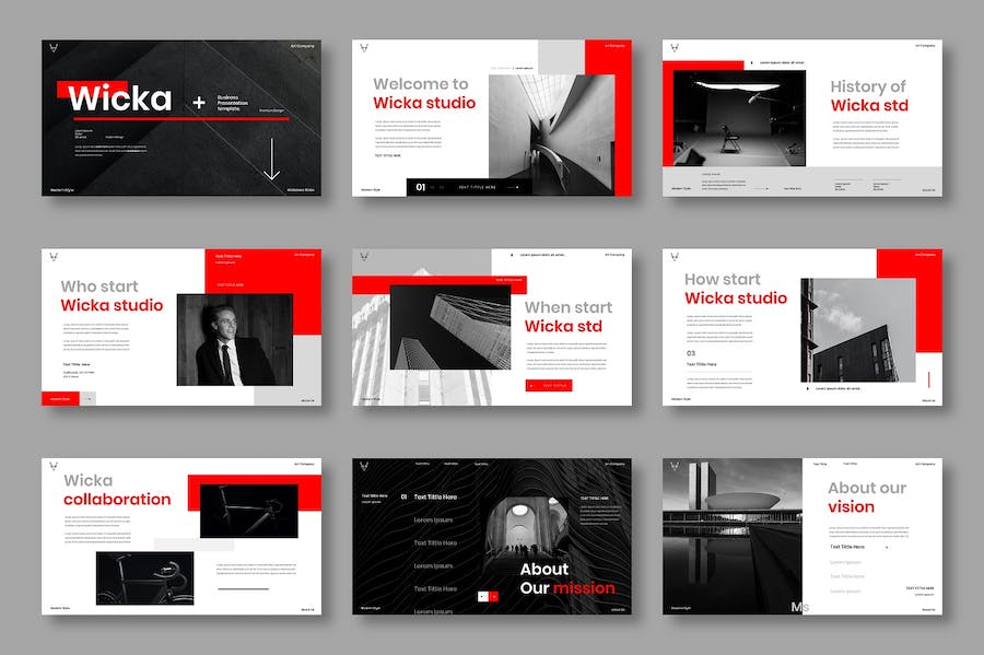 商务企业品牌营销推广Keynote模板 - 顶尖PPT