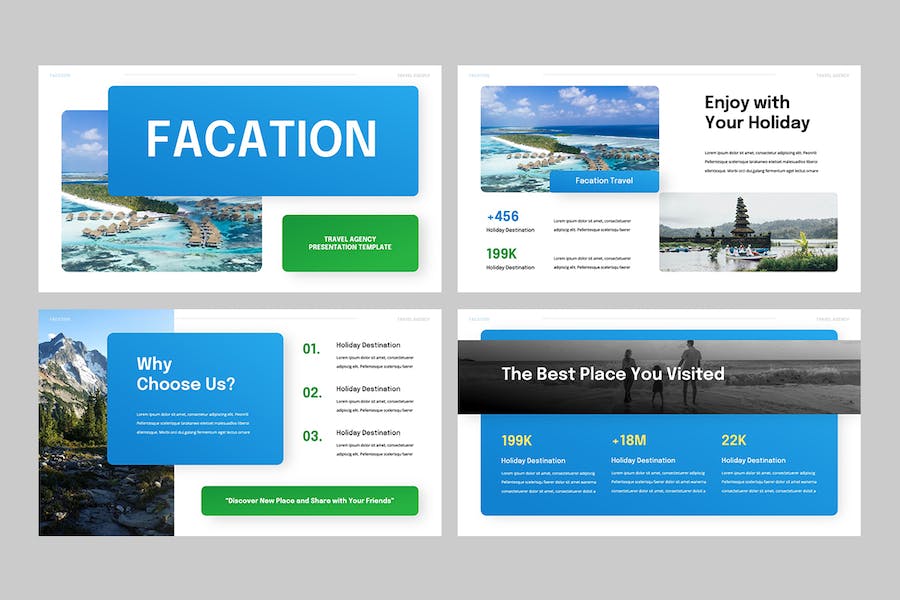 旅行派系主题特色旅游推介Keynote模板 - 顶尖PPT