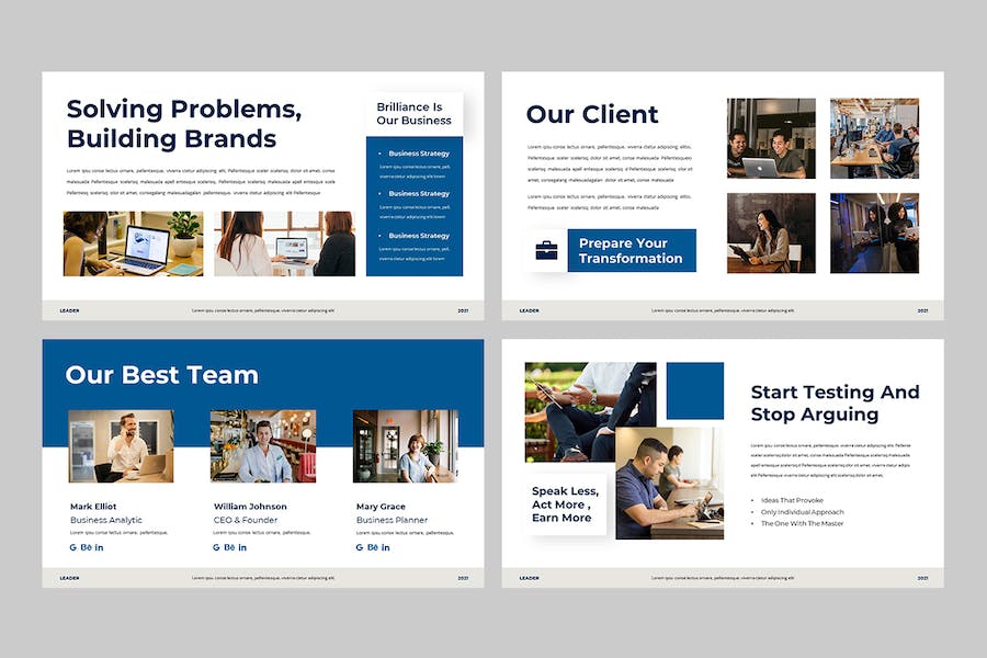 企业领导者业务推介Keynote演示模板 - 顶尖PPT