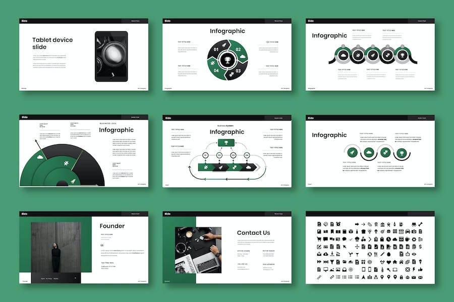 商务业务品牌推广营销Keynote模板 - 顶尖PPT