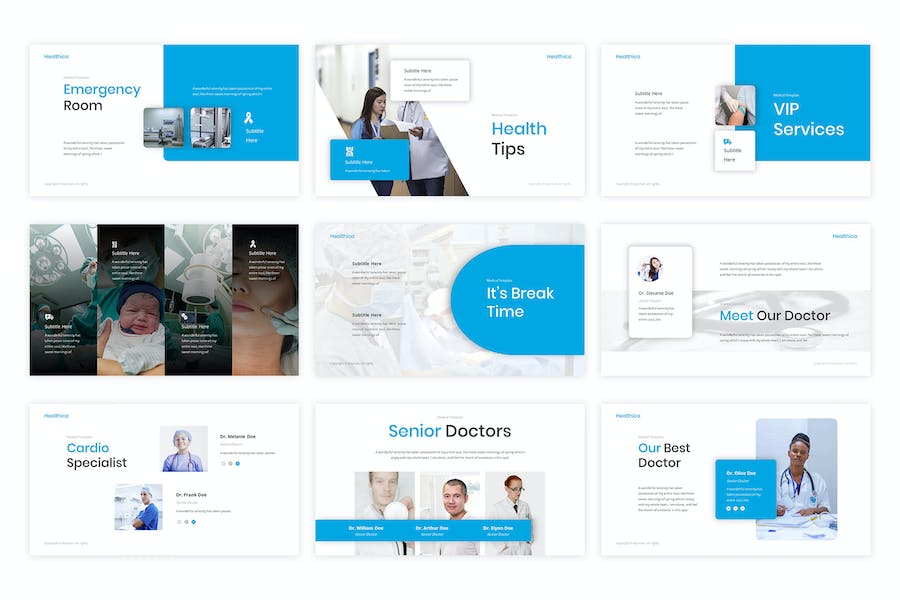 健康医疗咨询服务Keynote模板 - 顶尖PPT