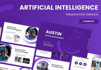 人工智能技术应用解决方案PPT模板 - 顶尖PPT