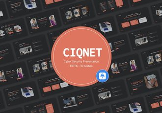 暗黑风格网络安全主题Keynote演示文稿 - 顶尖PPT