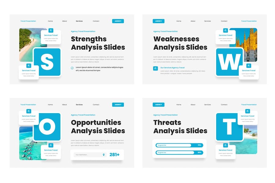 旅游旅行服务推介Keynote模板 - 顶尖PPT