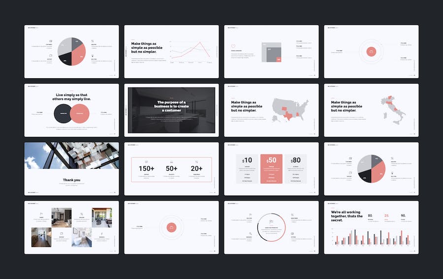 室内设计展示宣传介绍PPT模板 - 顶尖PPT